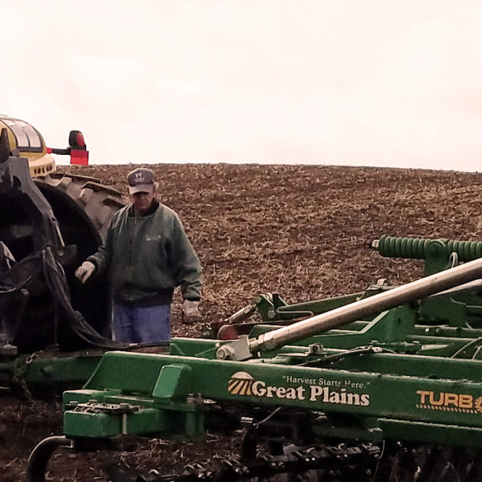 Jeff Harvesting Crop