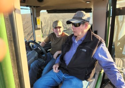 Dad and Garin Cultivating